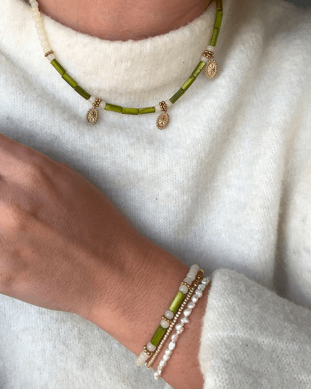 Collier Bohemia vert