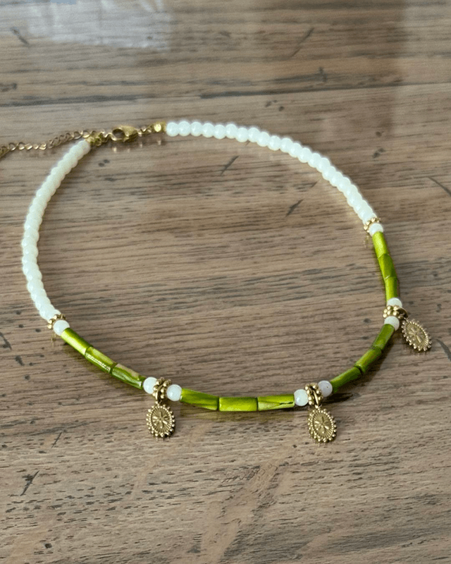 Collier Bohemia vert