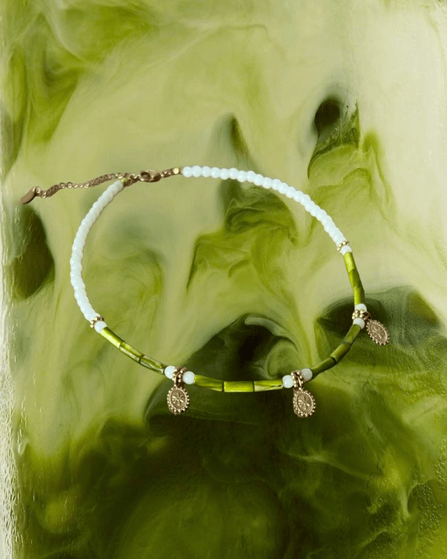 Collier Bohemia vert
