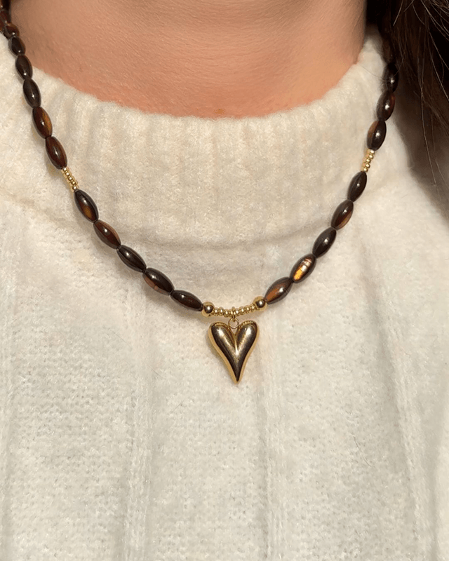 Collier Bohemia Marron