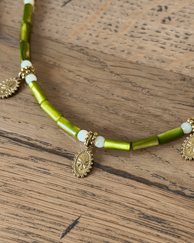 Collier Bohemia vert