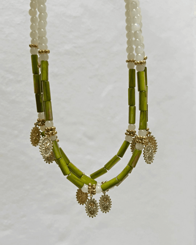 Collier Bohemia vert