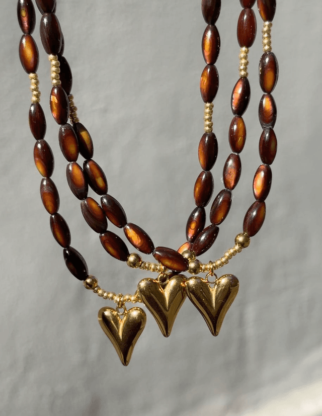 Collier Bohemia Marron